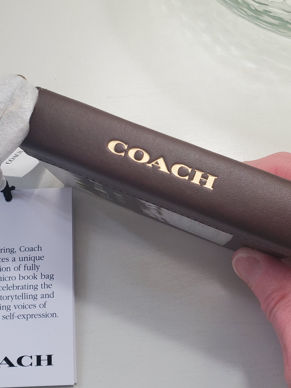 💕48 HOUR SALE - COACH Book Bag Charm - Forest of Wool and Steel💕 - Picture 4 of 4